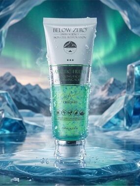 Below Zero Arctic Fresh Cooling Facial Cleansing Scrub ~ Retail $150